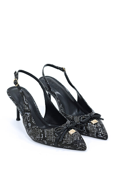 kajal ayakkabı RS 17325 Στιλέτο με λεπτομέρεια φιόγκου και οπίσθια καμάρα