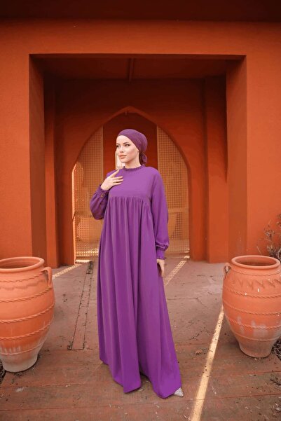 Nissra Ankanoor Dubai Μεταξωτό (σαρμί) Φόρεμα με βολάν και ρόμπα 150 εκ. Anka...