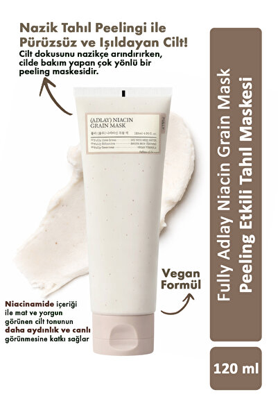 FULLY Adlay Niacin Grain Mask / Peeling Etkili Tahıl Maskesi 120ml