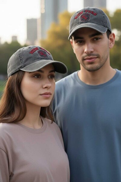 Aware Time Unisex Özle Washed Denim Cap Hat