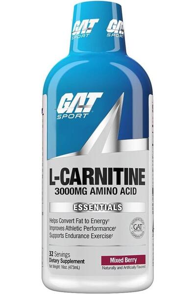 GAT ESSENTIALS LIQUID L-CARNITINE 3000- MIXED BERRY 16 OZ