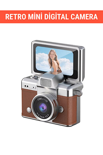 Mini Digital Camera Retro Screen 1080p HD 1.47 Inch Rotatable Screen Video Portable Design