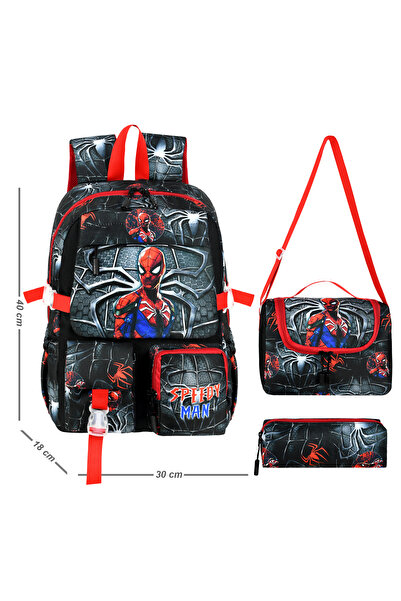 Royal Glow Κορεάτικη τσάντα δημοτικού σχολείου για αγόρια με θέμα τον Spiderm...