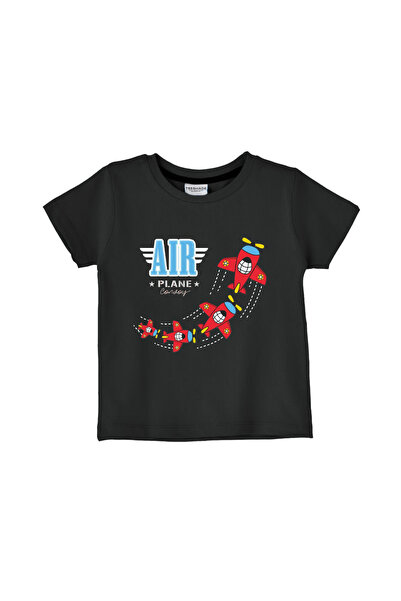 Yoo Street Airplane Cowboy Graphic T-Shirt for Unisex Kids 100% Cotton, Multi...