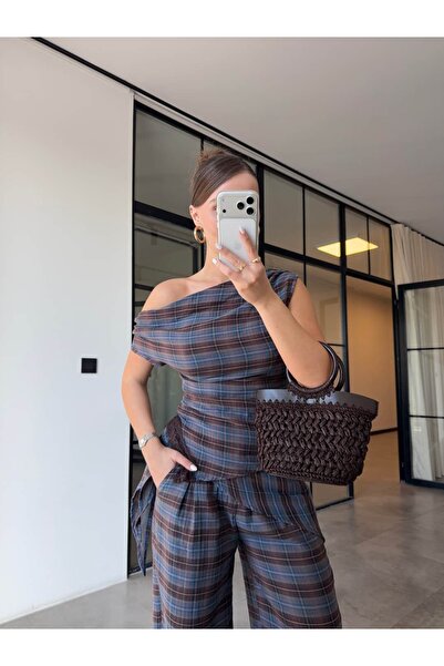 BB Bensu Buyruk 100% ΒΑΜΒΑΚΙ ΜΟΥΣΛΙΝΑ ΑΣΥΜΜΕΤΡΙΚΗ ΚΑΡΟΥΤΑ ΜΠΛΟΥΖΑ ΜΕ ΔΑΝΤΕΛΑ ...