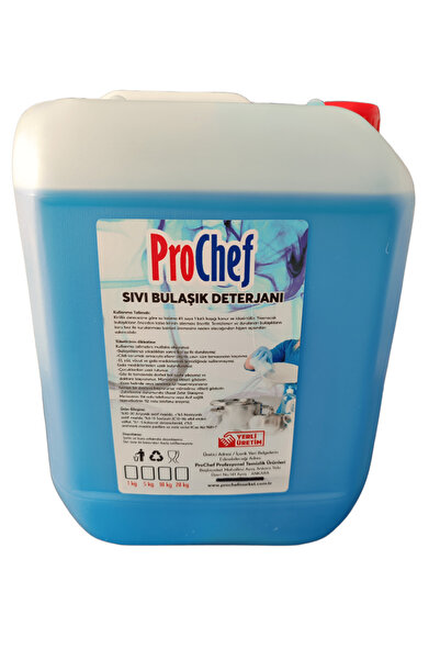 Prochef Sıvı Bulaşık Deterjanı Elde Yıkama Standart 10 Kg - Lt