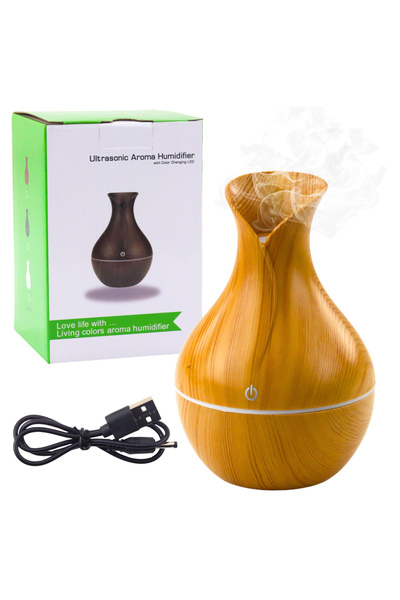 LEAN Umidificator de aer difuzor aromaterapie imitație lemn 130ml