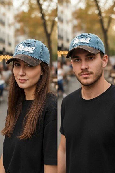 Aware Time Unisex Özle Yıkama Τζιν Καπέλο