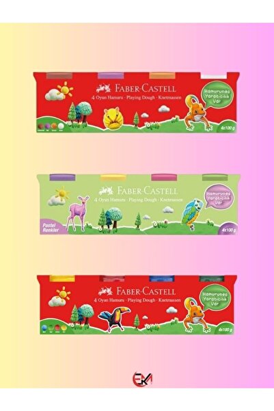 Faber Castell Oyun Hamuru 12 Renk 12x100gr