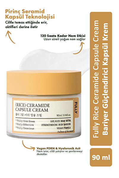 FULLY Rıce Ceramide Capsule Cream / Pirinç Seramid Bariyer Güçlendirici Kapsü...