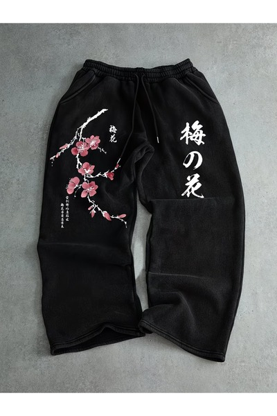 Toum Φόρμα φαρδιάς γραμμής με στάμπα Japan Sakura