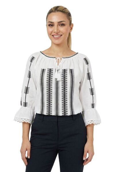 rody's forever Γυναικεία μπλούζα DF λευκό/πορτοκαλί, marimea L