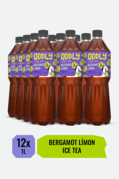 ODDLY Bergamot & Limon Ice Tea - 0gr şeker ve kalorisiz 12x1 litre Soğuk Çay