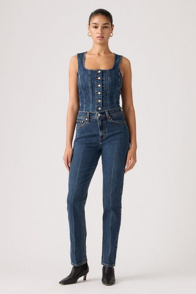 Levi's Γυναικείο τζιν Wedgie Slim Tr Destiny Stone Dark Indigo