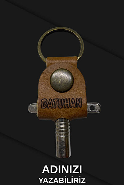 okecajon Deri Davul Anahtarı, Kişiselleştirilebilen, Hediyelik, El Yapımı, Drum Key Holder, Yeşil