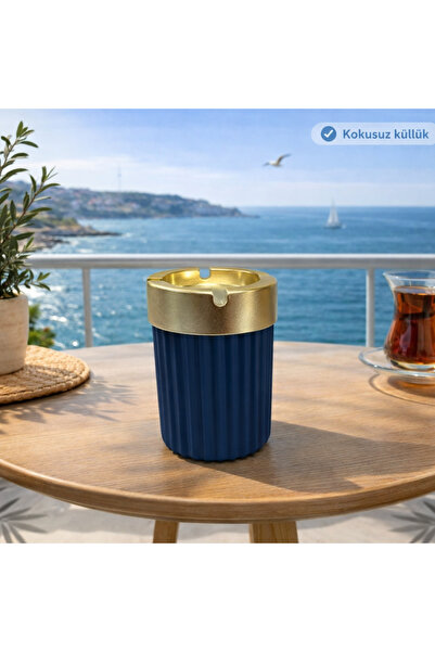 NZR Kokusuz Yuvarlak Gold Küllük