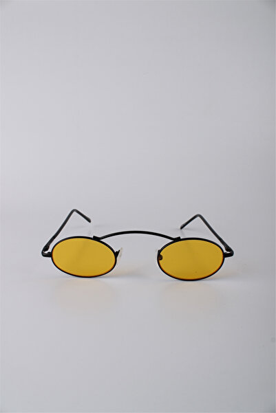 By Marine Black Framed Oval Yellow Glass Unisex Sunglasses Gg25Bmtompl10R04