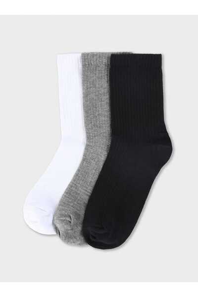 Benin Κάλτσες - Γκρι - Λευκό -