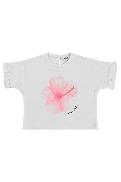 Civil Baby Μπλουζάκι Summer Vibes με στάμπα λουλουδιών για 6-18 μήνες - Εκρού