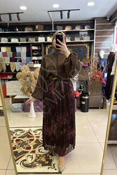 HUMEYRA تنورة بنمط متموج