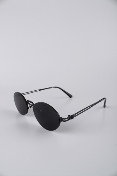 La Viva Unisex Black Round Metal Frame Sunglasses Gg25Lv2308R01