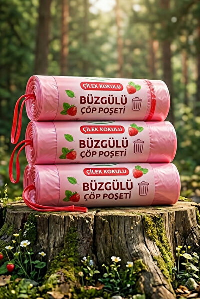 Freecode Drawstring Large Size Garbage Bags Strawberry Scented 10 Pack 3 Roll...