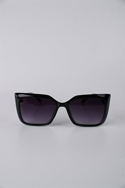 Silvio Monetti Women's Black Square Frame Smoked Glass Sunglasses Gg25Sm8034R03