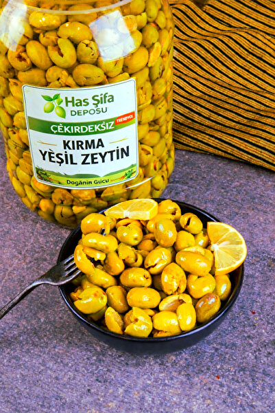 Has Şifa Deposu Gaziantep Usulü Yeşil Zeytin 5 Kg (Börekte olur)