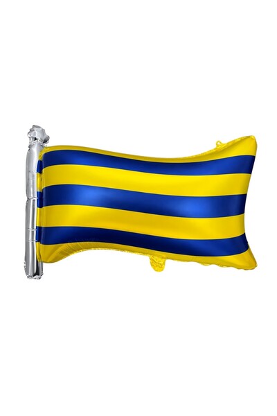PARTİSERÜVENİ Folyo Balloon Flag Yellow Navy Blue 71*50 cm