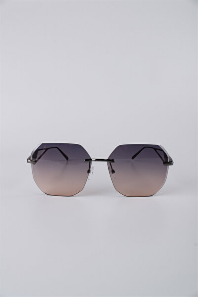 Max Polo Smoked Frame Geometric Gradient Glass Women's Sunglasses Gg25Mp3407R04