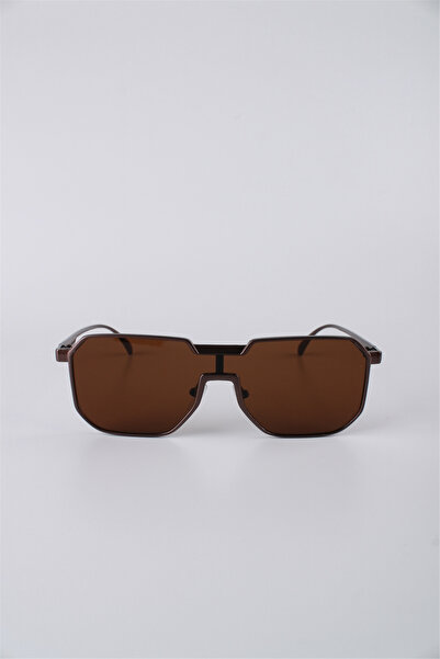 Max Polo Unisex Geometric Metal Framed Brown Sunglasses Gg25Mp2821R03