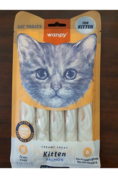 Wanpy PATİLİMARKET somonlu yavru kedi krema ödülü 5*14 gr
