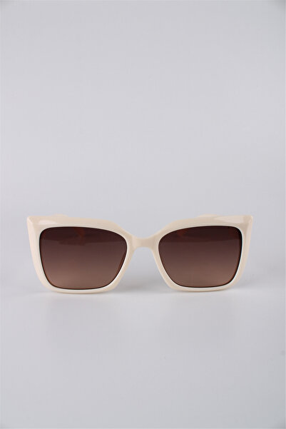 Silvio Monetti Women's Beige Square Frame Gradient Glass Stylish Sunglasses G...