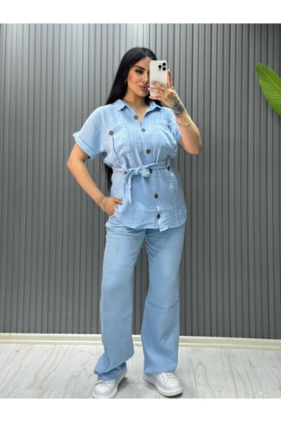 inci bayan giyim ΣΕΤ 2 ΤΕΜΑΧΙΩΝ ΑΠΟ ΥΦΑΣΜΑ ΜΟΥΣΛΙΝΑΣ