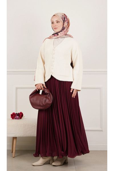 Yeka Cardigan Pearl Buttoned