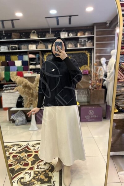 HUMEYRA Angora Cardigan with Back Detail