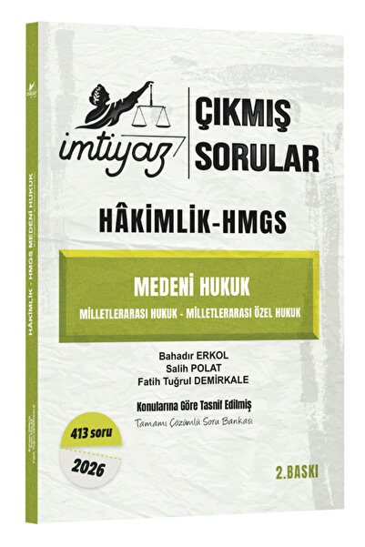 Temsil Kitap İmtiyaz 2026 Hakimlik HMGS Medeni Hukuk, Milletlerarası Hukuk ve...