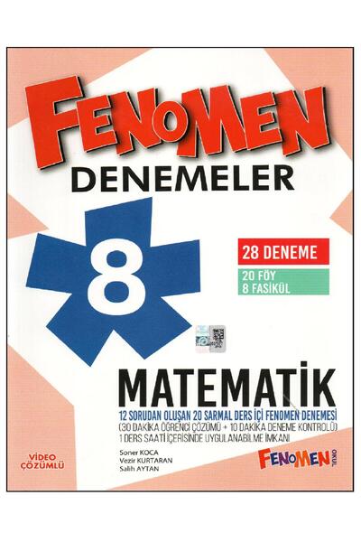 Fenomen Yayıncılık Fenomen 8.Sınıf Matematik Denemesi