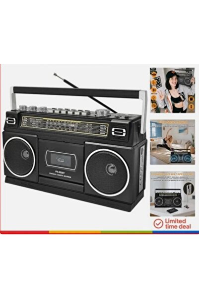 ErginGroup Nostalji Müzik Seti FM Radyo USB MP3 Player Bluetooth Retro Kaset ...