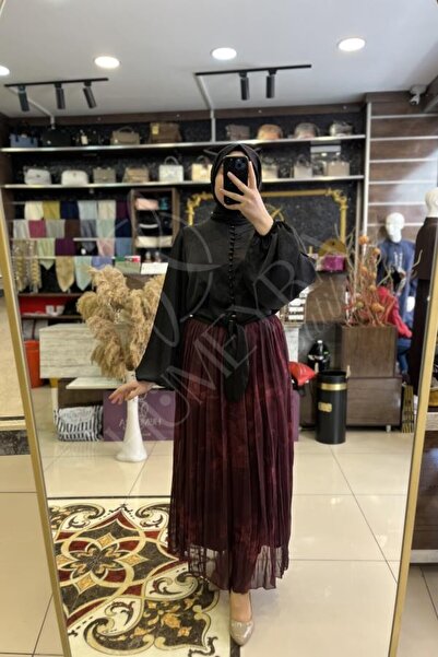 HUMEYRA Wavy Pattern Skirt