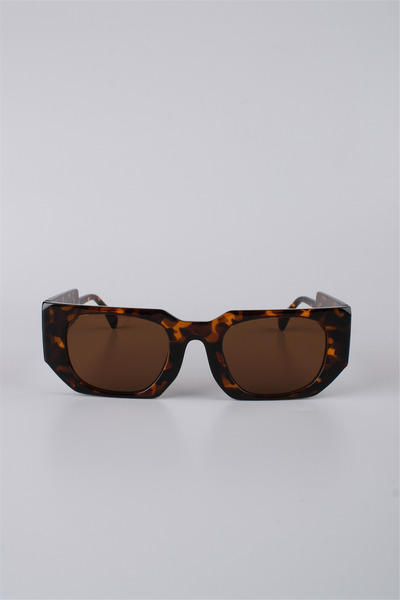 La Viva Leopard Pattern Rectangular Women's Sunglasses Gg25Lv3322R03