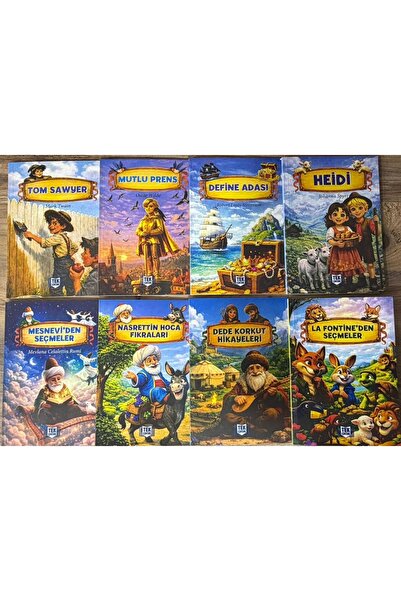 Tandem Yayınları TEK ÇOCUK Hikaye Seti - 100 Temel Eser 1.Set - 48 Sayfa - (8...