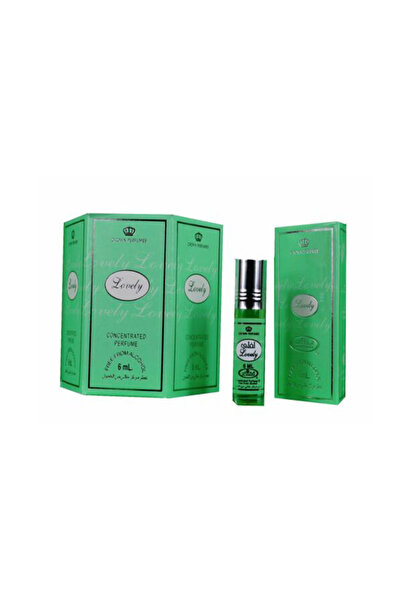 Al Rehab perfumes زيت عطري مركز لوفلي، 6 قطع، بدون كحول، 6 مل