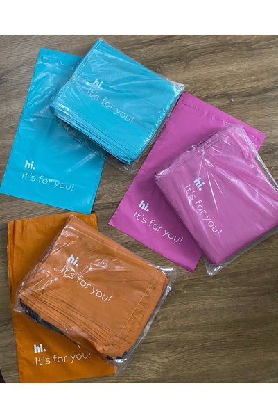 House 3 Colors, Pack of 30 Colorful Small (18X25Cm) Shipping Bags - Goodpack