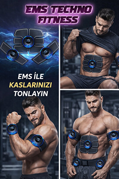 ESENLİWE EMS Elektrostimülasyon Kas Geliştirici | Karın Kol Bacak Tonlama Spo...