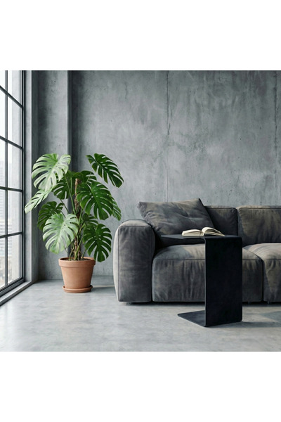 modilab Modern Metal Yan Sehpa/Minimal C Sehpa/ Salon, Koltuk Yanı Sehpası