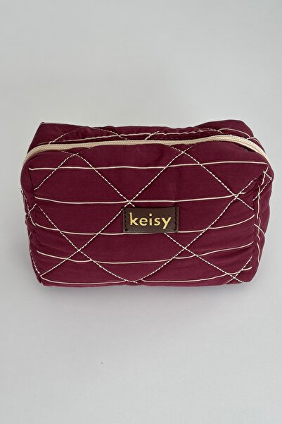 keisy Τσάντα μακιγιάζ με σχέδια και ανάγλυφη υφή