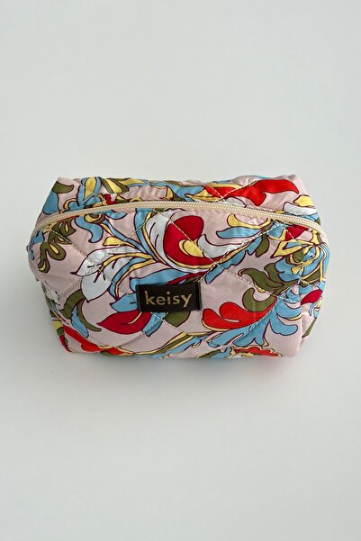 keisy Τσάντα μακιγιάζ με σχέδια και ανάγλυφη υφή