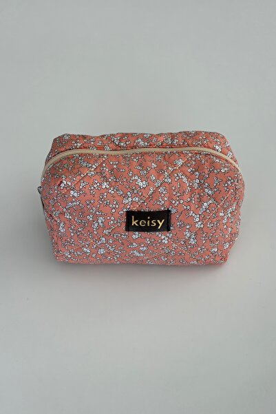 keisy Τσάντα μακιγιάζ με σχέδια και ανάγλυφη υφή