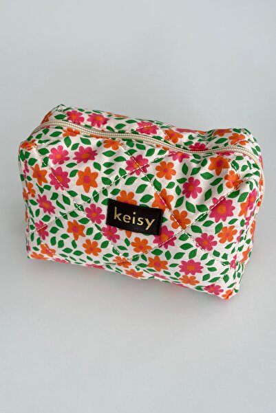 keisy Τσάντα μακιγιάζ με σχέδια και ανάγλυφη υφή